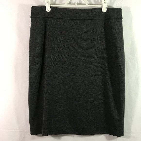 Jones New York Gray Stretch Pencil Skirt - Picture 1 of 9